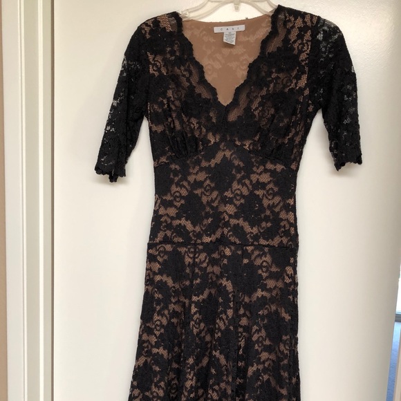 CAbi Dresses & Skirts - CAbi black lace dress XS